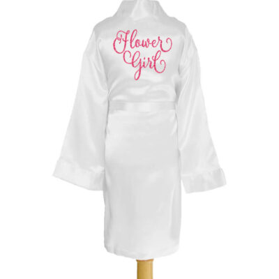 Kid's Satin Flower Girl Robe