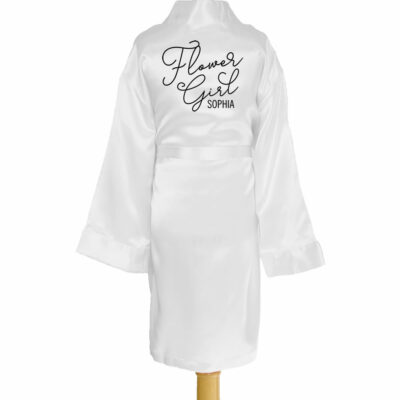 Kid's Satin Flower Girl Robe