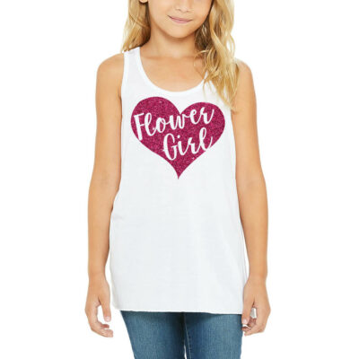 Heart Flower Girl Tank Top