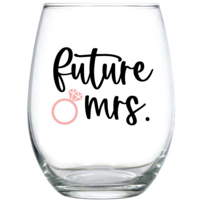 Future Mrs Stemless Wine Glass