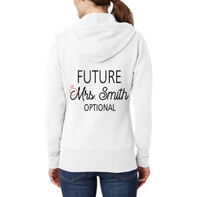 "Future Mrs." Full-Zip Hoodie with Date