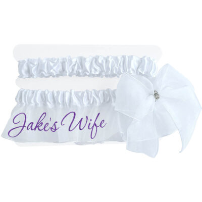 Personalized "Wife" Garter Set