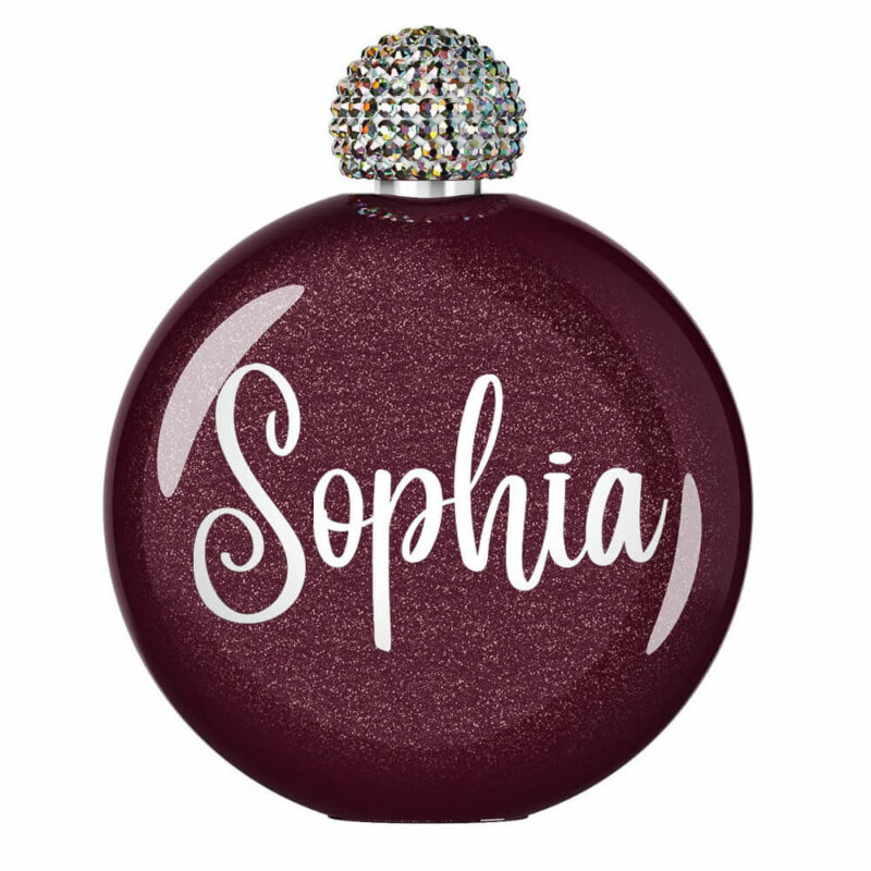 Glitter Flask with Name