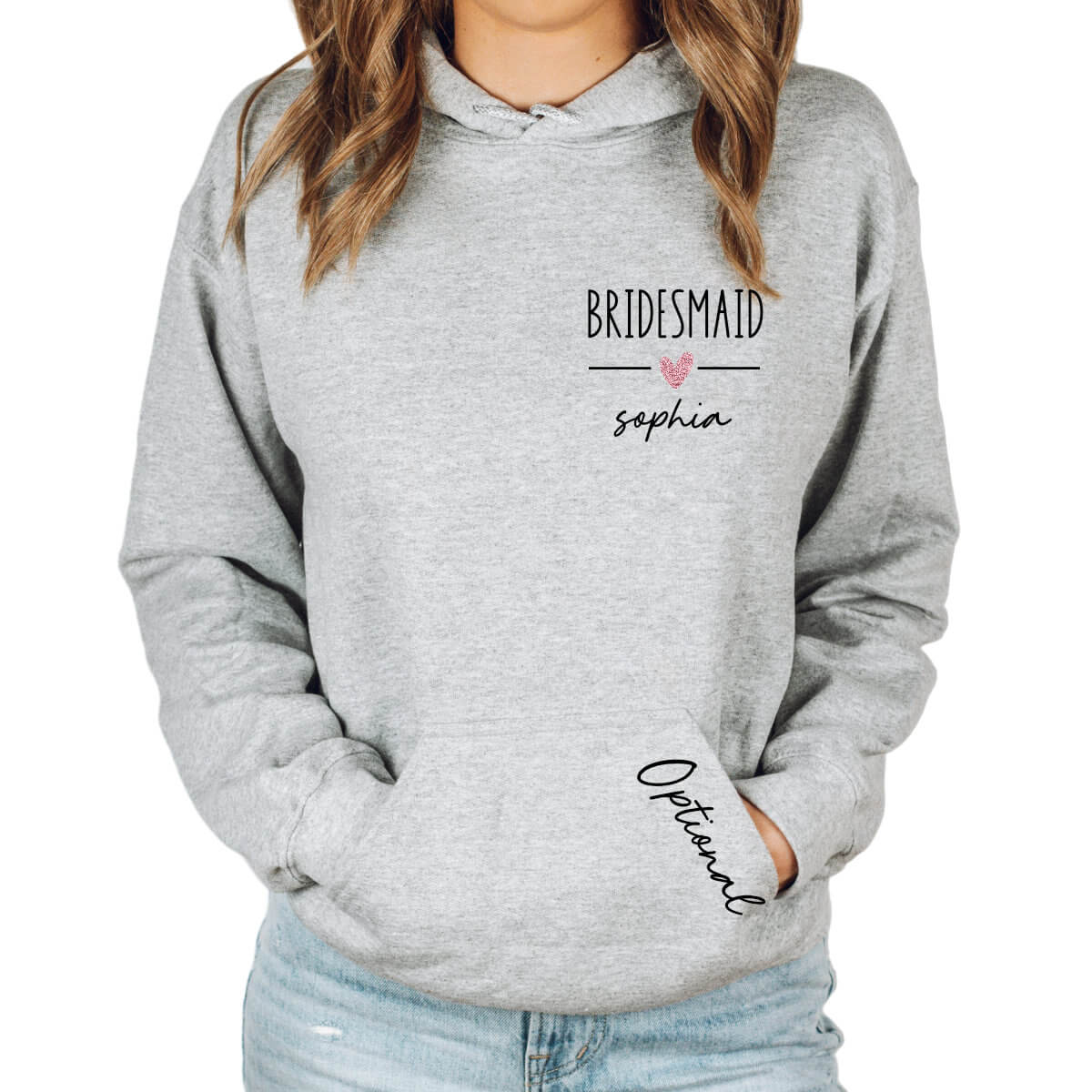 Monogrammed Zip up Jacket Bridesmaid Sweatshirt 