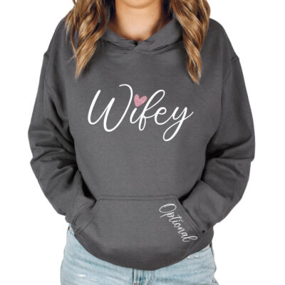 "Wifey" Hoodie with Est. Year
