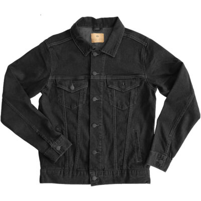 Black Jean Jacket - Front