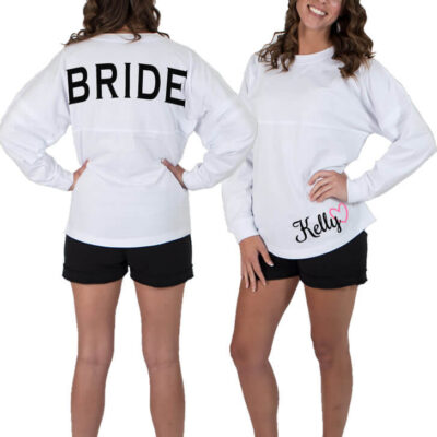 Bride Jersey Shirt with Optional Name