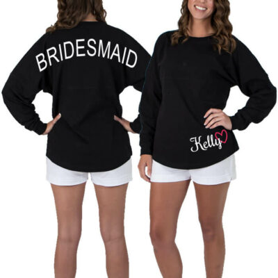 Bridal Party Jersey Shirt with Optional Name