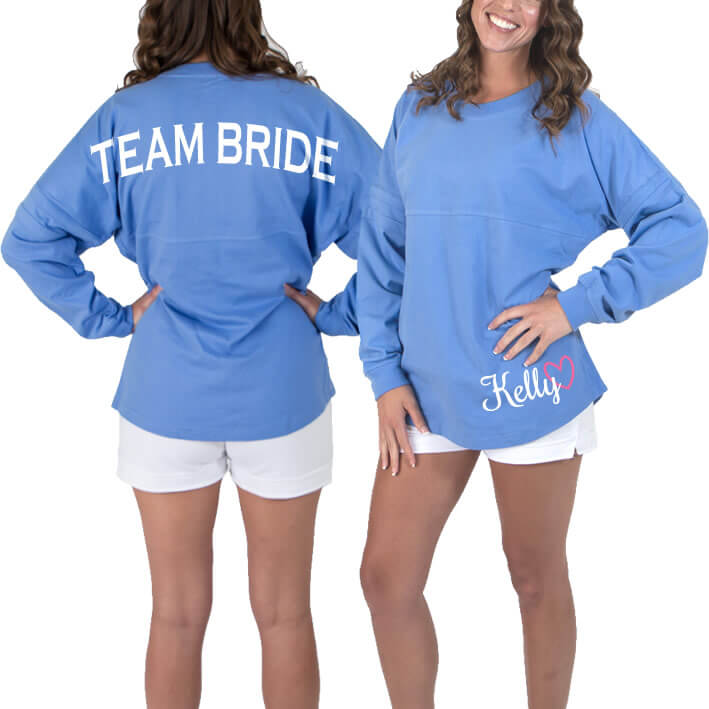 "Team Bride" Jersey Shirt with Optional Name