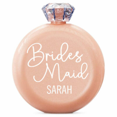 Jewel Bridesmaid Flask with Name