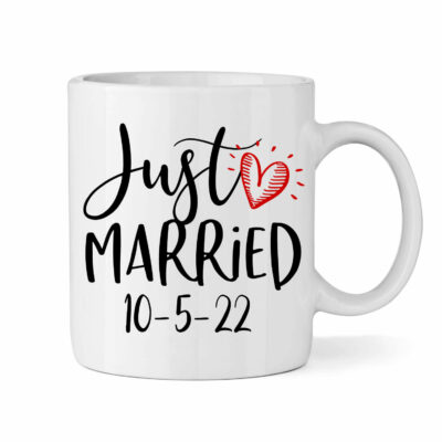 "Just Married" Bride Mug