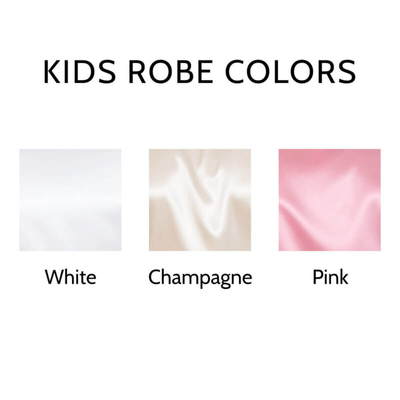 Youth Satin Robe Colors