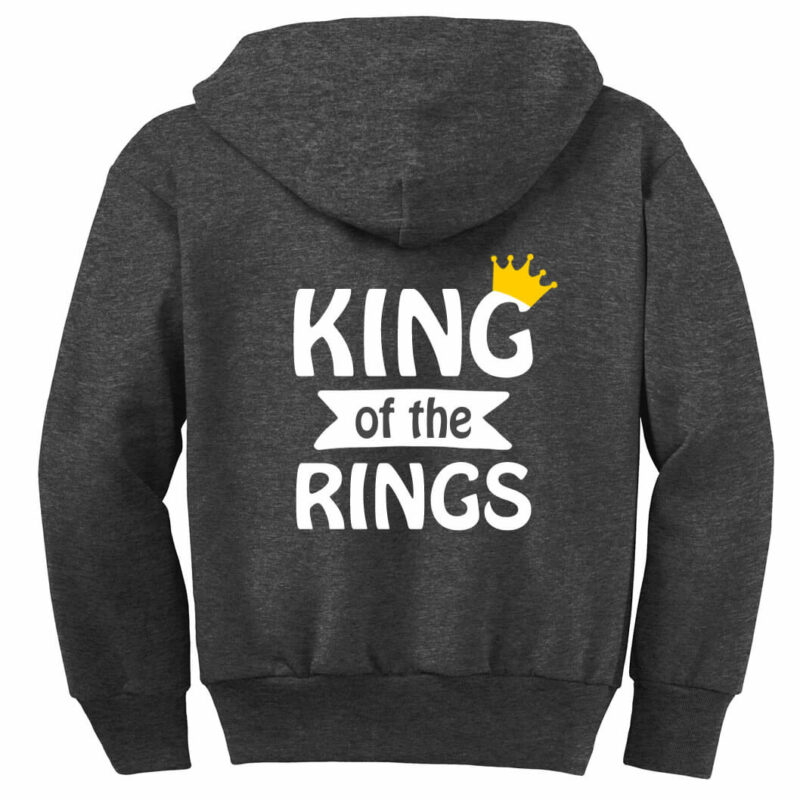 "King of the Rings" Ring Bearer Zip Hoodie