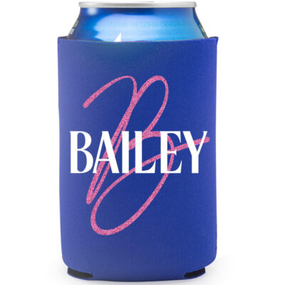 Personalized Koozie with Name & Initial