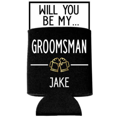 "Will You Be My Groomsman?" Koozie