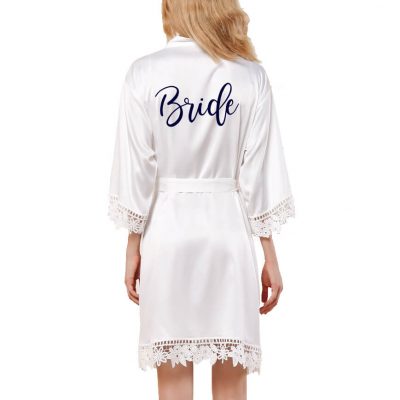 Lace Satin Bride Robe