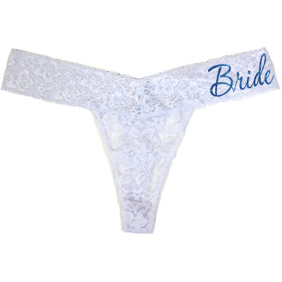 Custom any text lace Bride Thong Personalised Panties - G String Bridal  Panties Mrs Thong Personalized Wedding Underwear