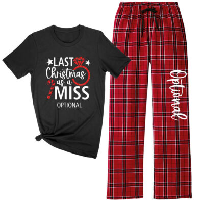 Last Christmas as a Miss Pajama Set - Ring