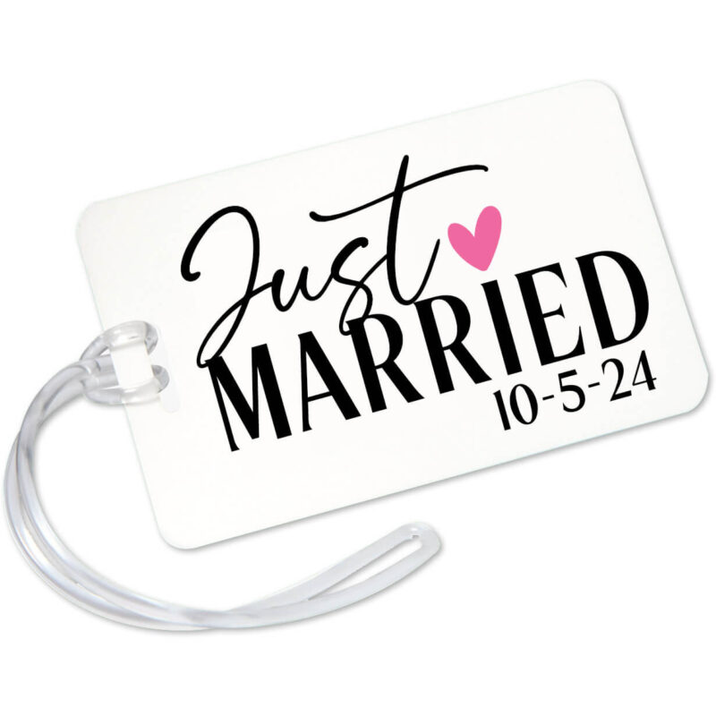 "Just Married" Luggage Tag