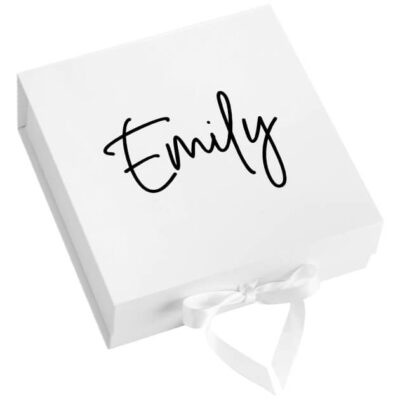Magnetic Ribbon Gift Box with Name