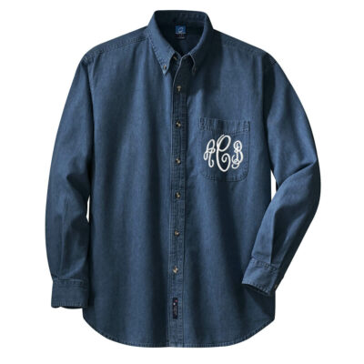 Monogrammed Denim Shirt