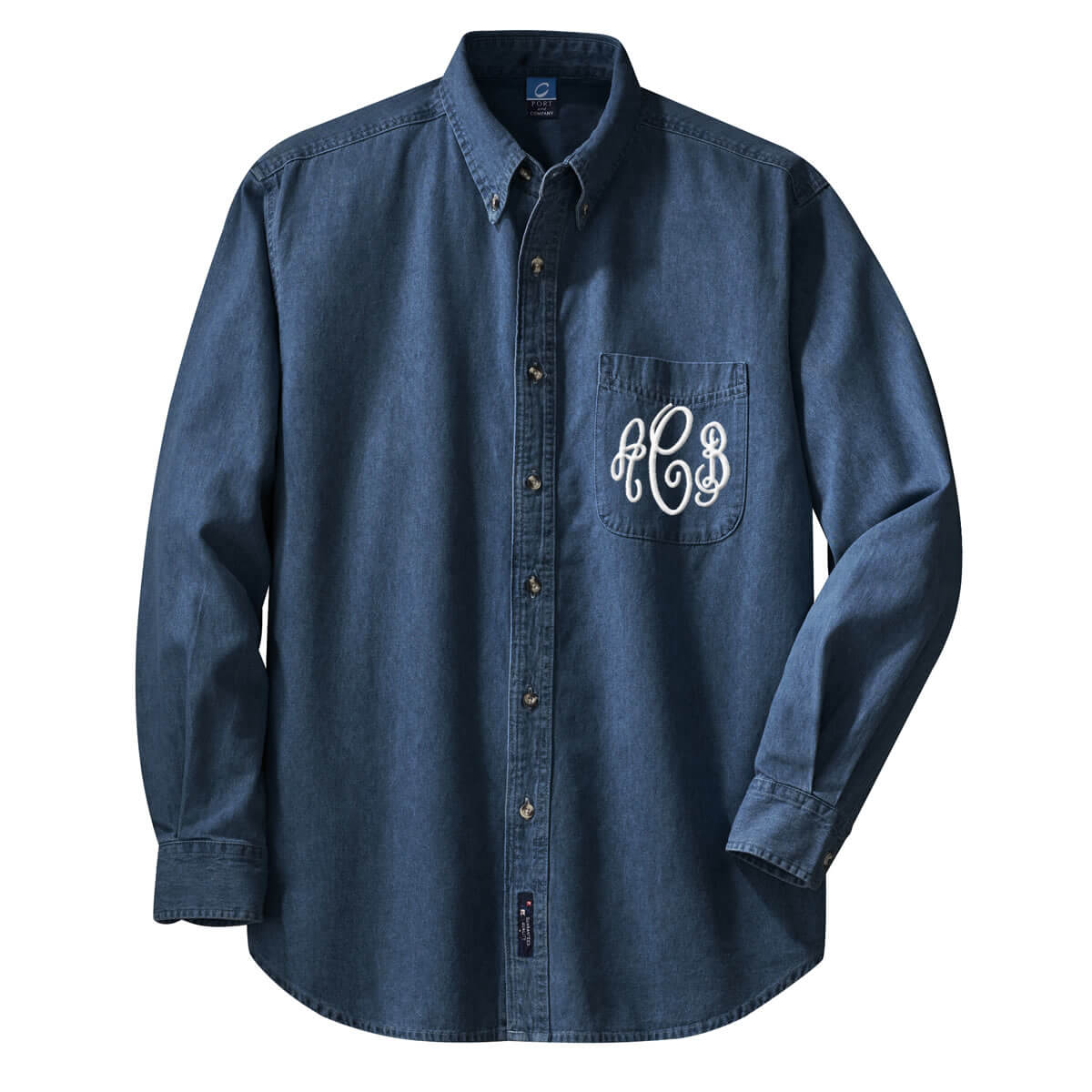 monogram denim shirt