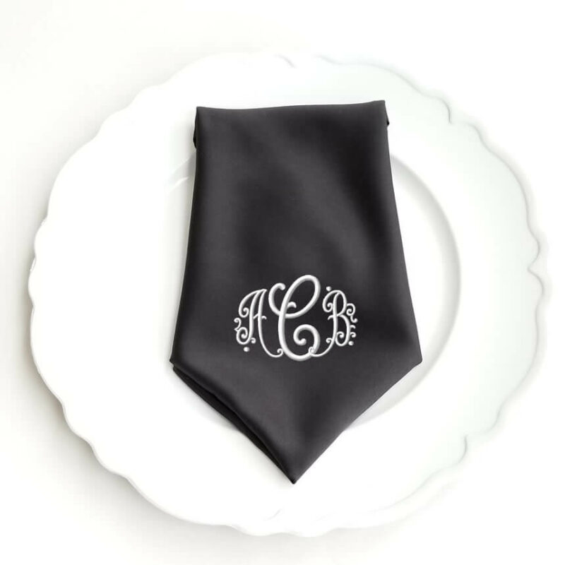 Monogrammed Wedding Napkin