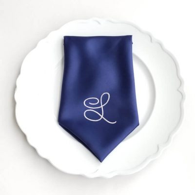 Wedding Napkin with Initial