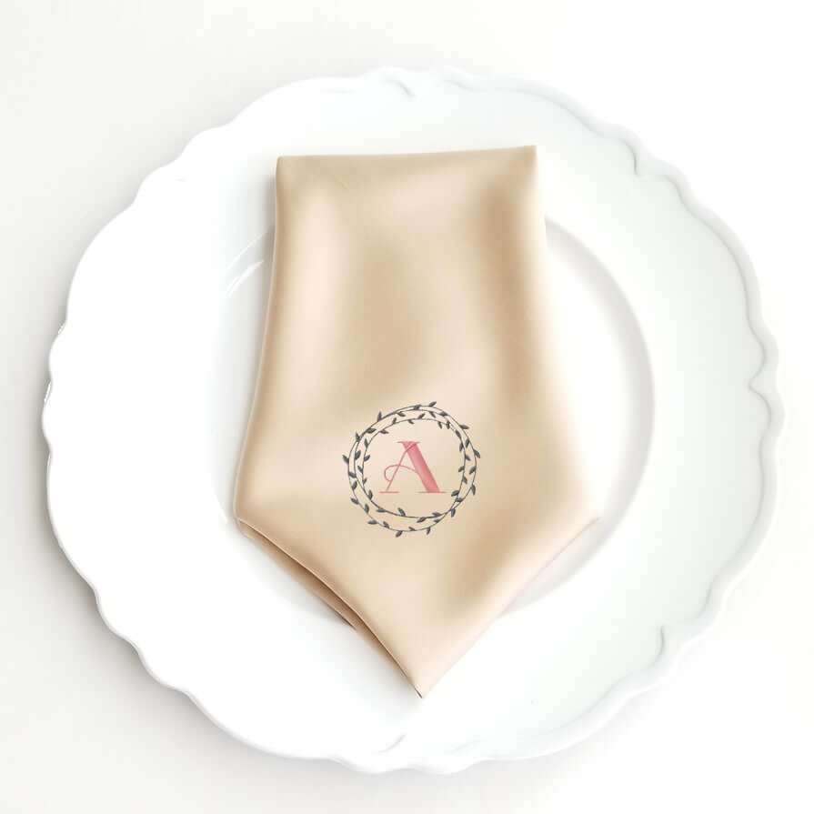 Monogrammed Wedding Napkins