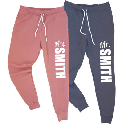 Mr. and Mrs. Jogger Pants Set