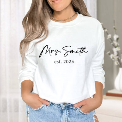 Mrs. Bride Sweatshirt - Model