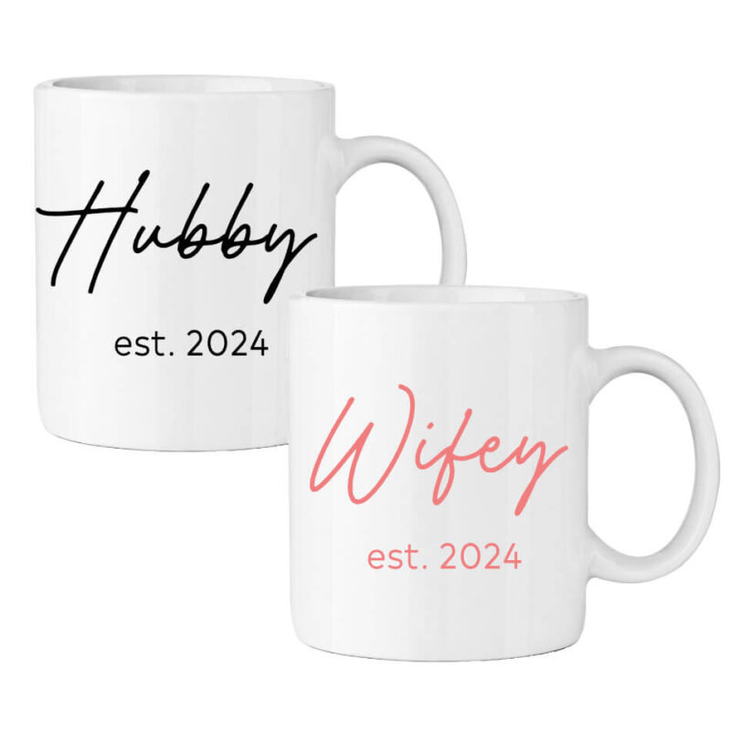 Wifey & Hubby Mug Set