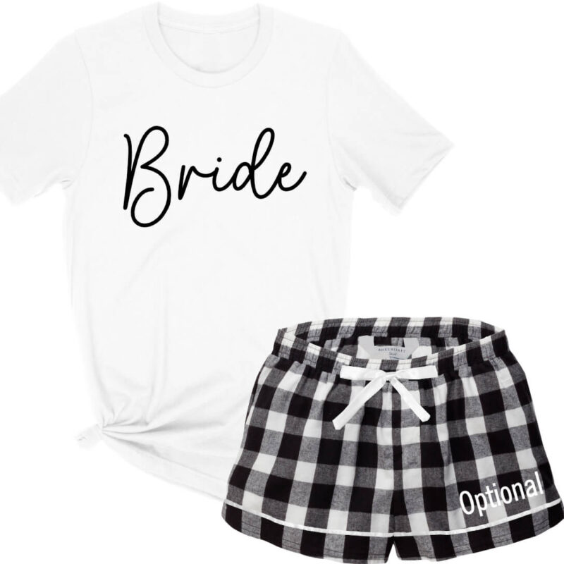 Design Your Own Bride Tank Top & Boxers Pajama Set
