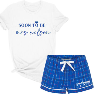 "Soon to be Mrs." Pajama Set with Optional Name