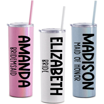 Bridal Party Tumbler with Name - Bold