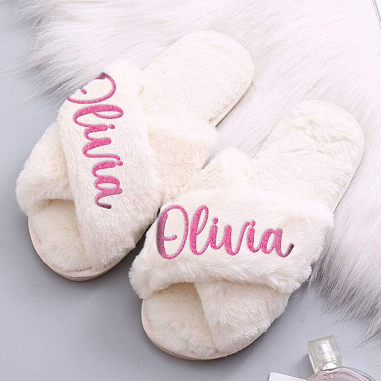 Bride and Bridesmaid Slippers