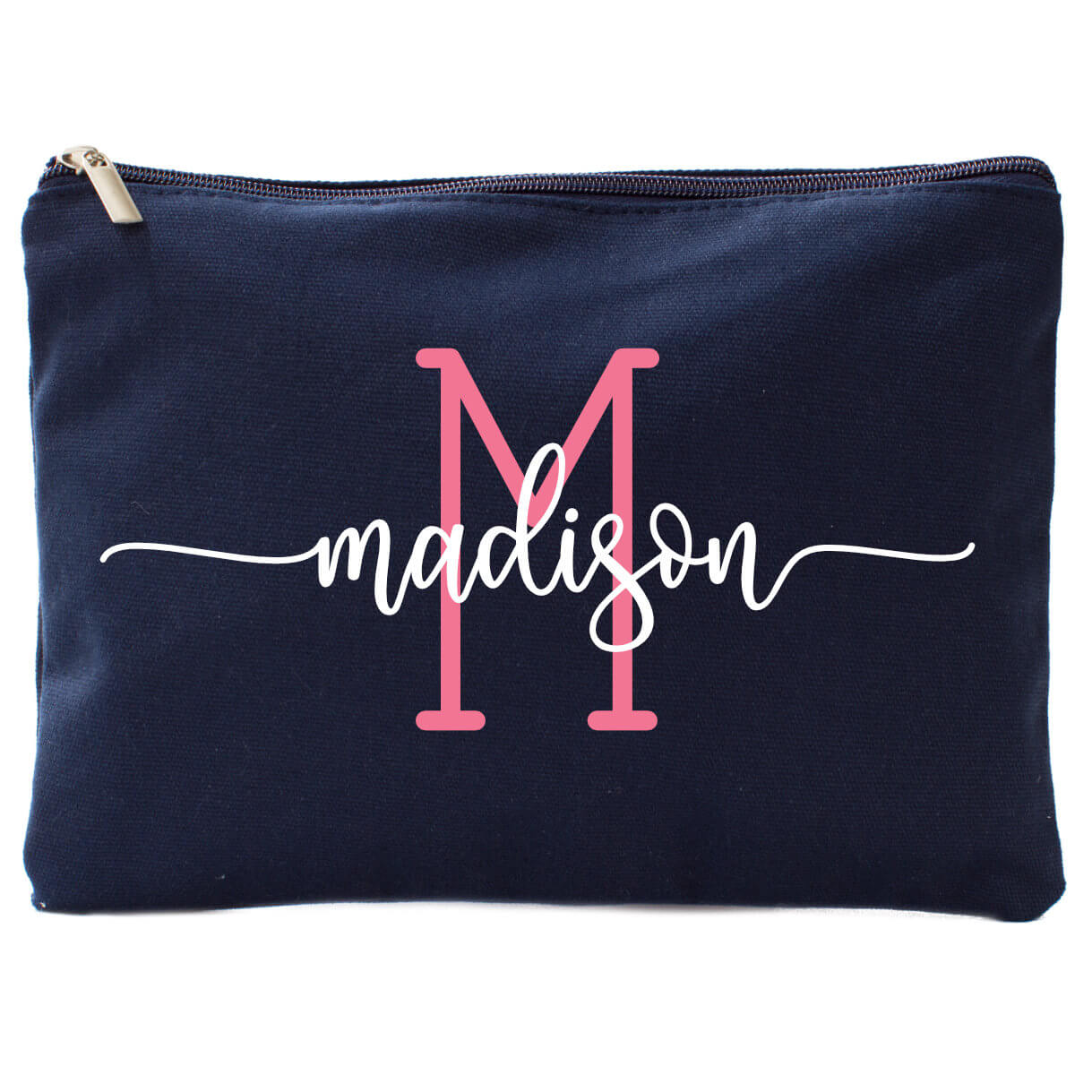 Canvas Cosmetic Pouch With Name