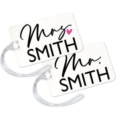 Wedding Event New Listing 2023 - Personalized Mr and Mrs Luggage