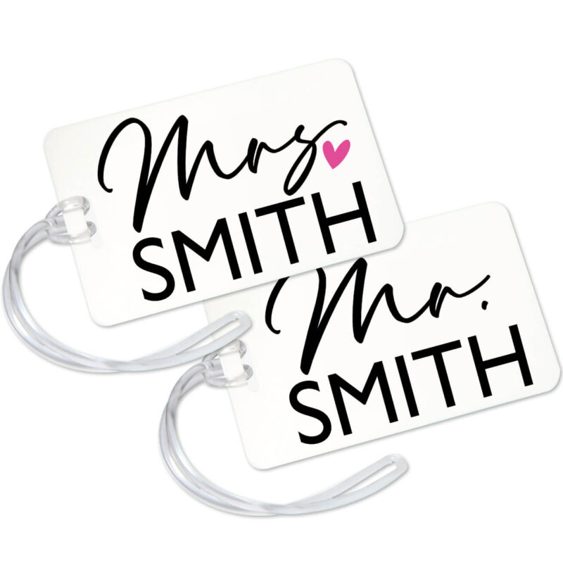 Mr. and Mrs. Luggage Tag Set