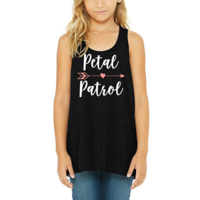 "Petal Patrol" Flower Girl Tank Top with Arrow