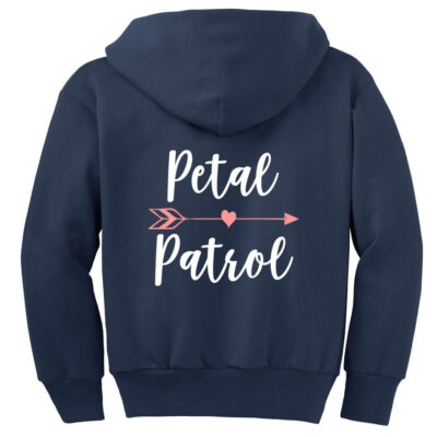 "Petal Patrol" Flower Girl Zip Hoodie