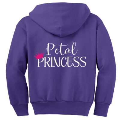 "Petal Princess" Flower Girl Zip Hoodie