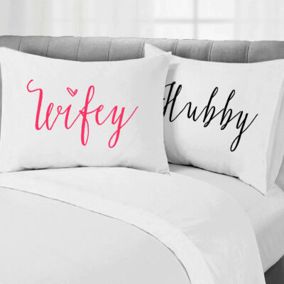 Wifey & Hubby Pillowcase Set