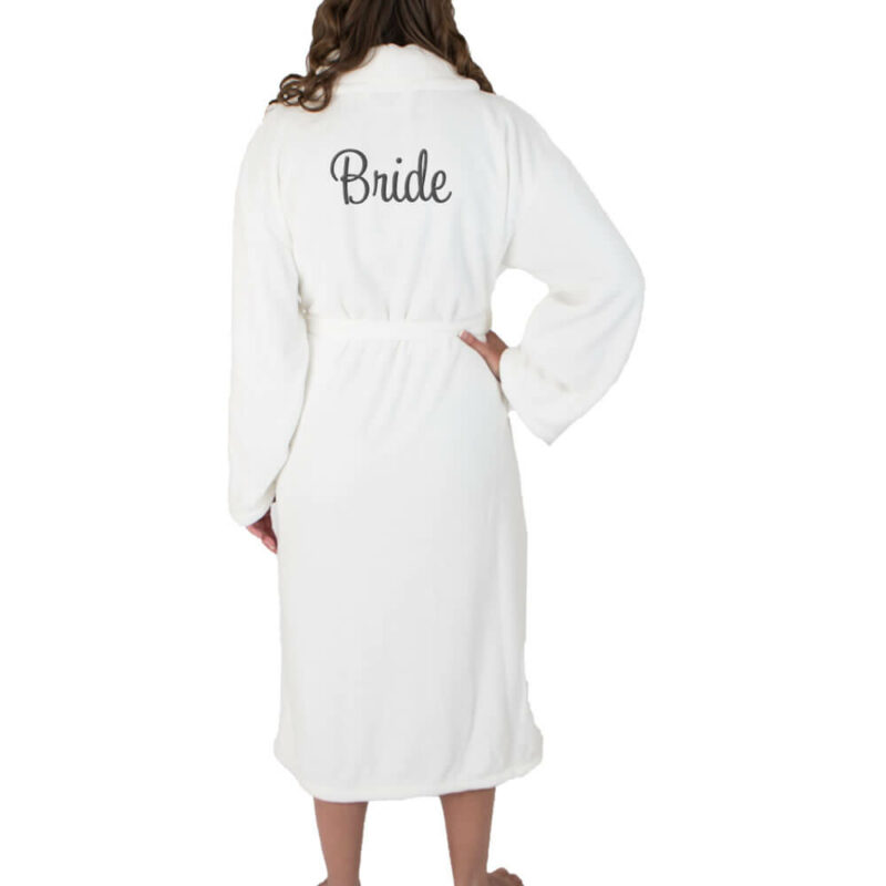 Personalized Plush Bride Robe - Long