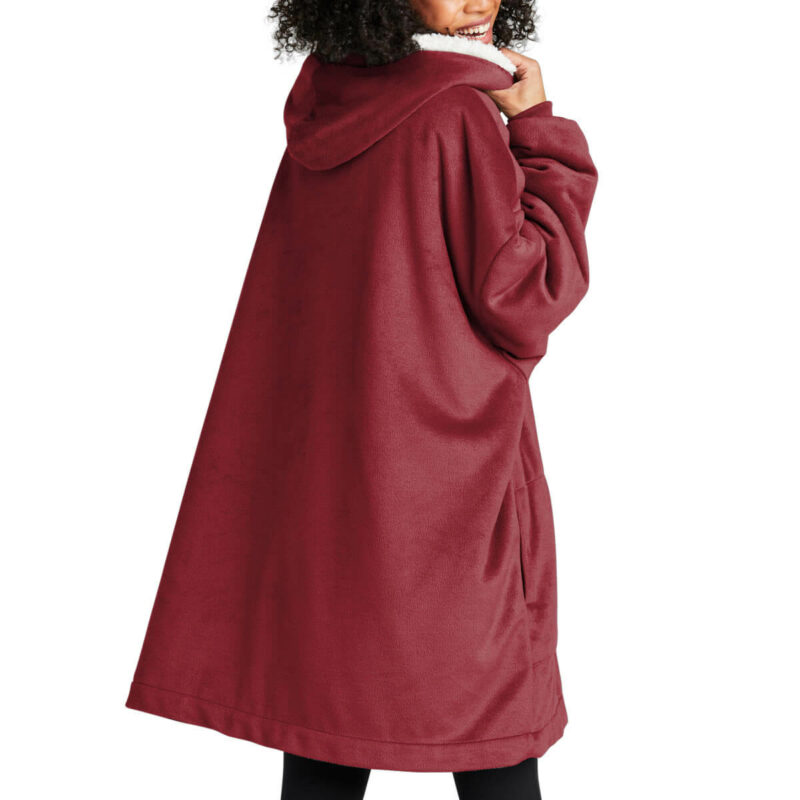 Wearable blanket back - Red