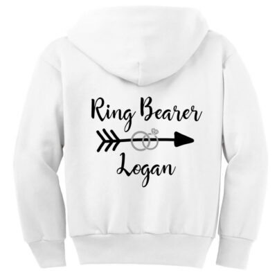 Ring Bearer Zip Hoodie with Name