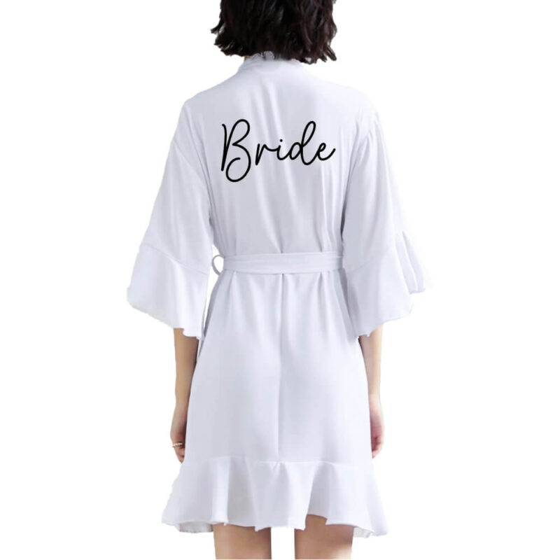 Ruffle Bride Robe