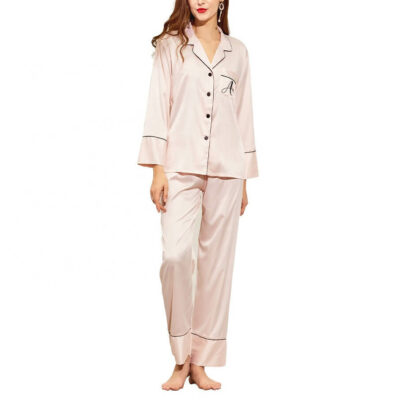 Button-up Bridal Party Pajama Pant Set with Initial