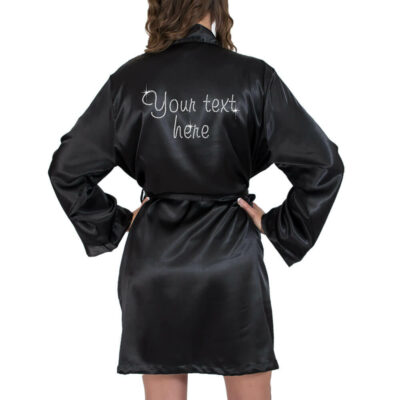 Create Your Own Rhinestone Satin Robe