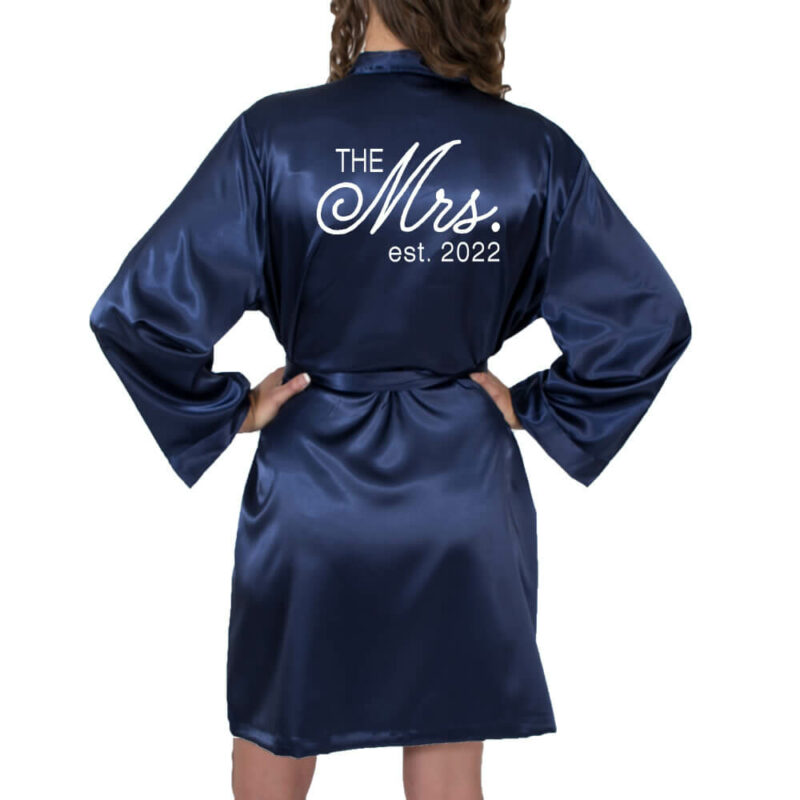 "The Mrs." Satin Robe